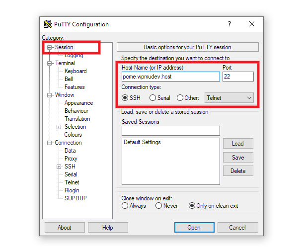 Creating an SSH tunnel with PuTTY
