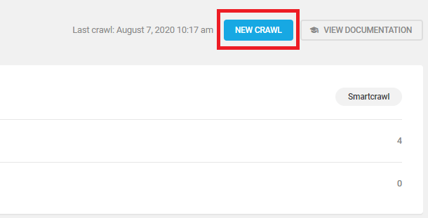 start new crawl