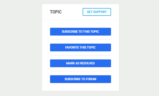 WPMU DEV support forums topic options