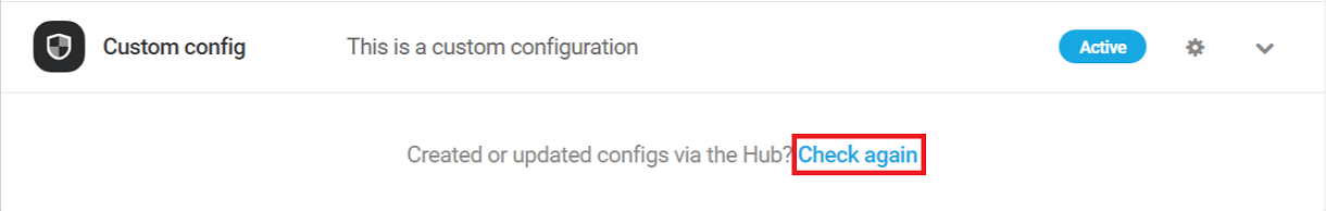 Sync configs with the Hub