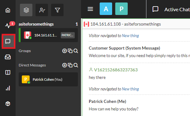Manage chats in Tawk.to account
