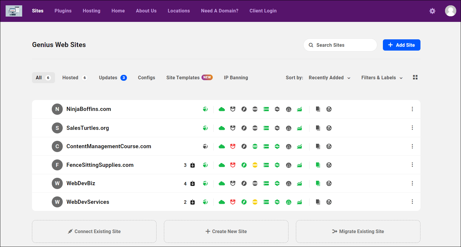 Hub Client - Member screen