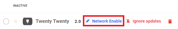 Network enable theme