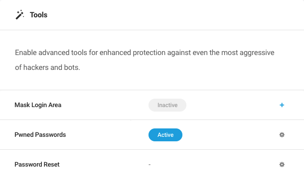 Tools widget