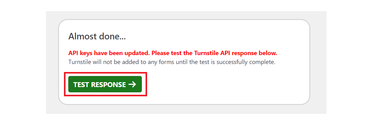 turnstile test response