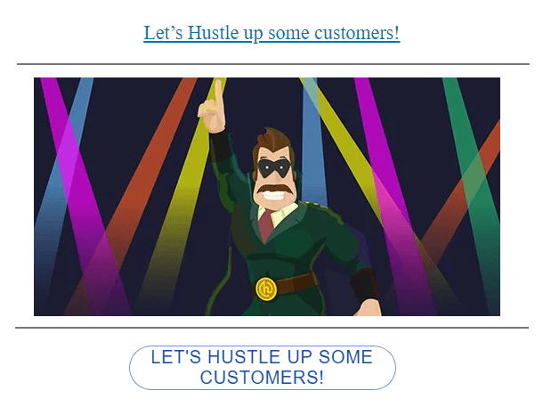 Default Hustle trigger styled with CSS