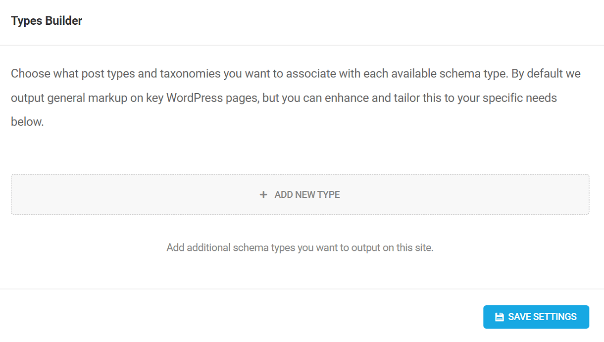 Schema types builder