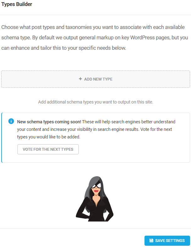 SmartCrawl schema types.