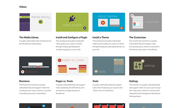 Integrated video tutorials