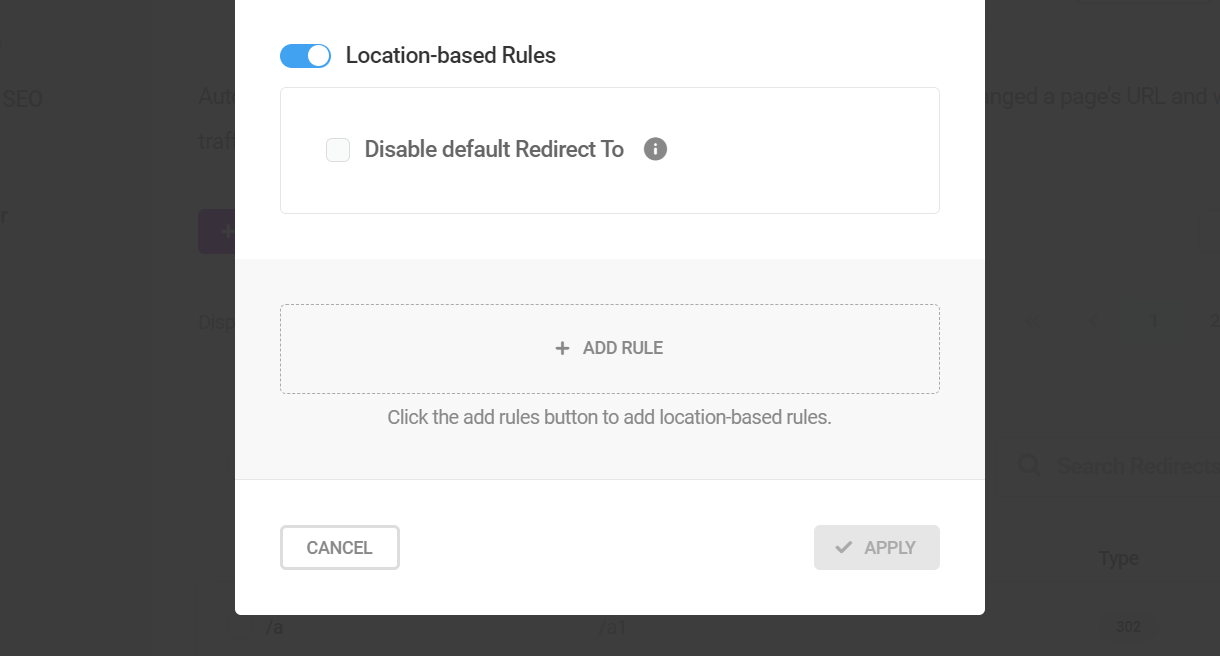 Enable location-based URL redirection in SmartCrawl