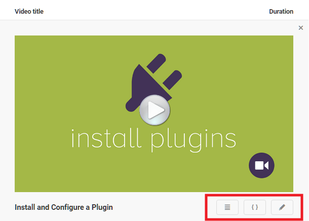 Preview a video in Integrated Video Tutorials