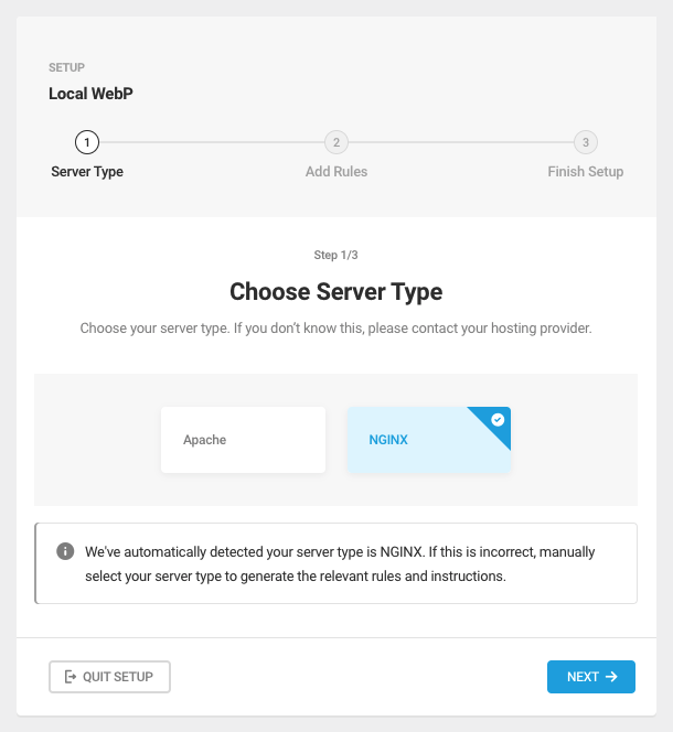 webP Wizard - Step 1