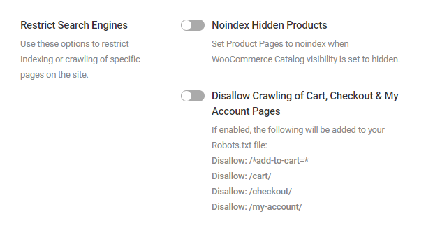 Configure WooCommerce search engine options in SmartCrawl