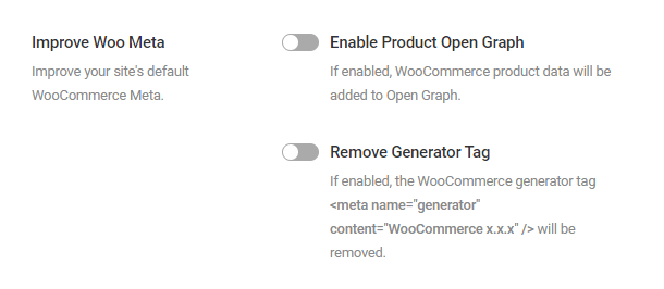 Configure WooCommerce meta in SmartCrawl