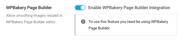 Enable WPBakery Page Builder integration