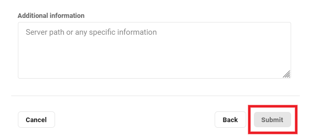 hub migration manual modal info