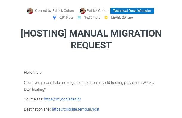 hub migration manual ticket forum